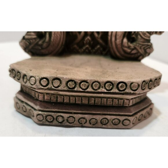 Southeastern Asian Sandstone Chofa or Kala Shrine 9" Tall by 6" Wide - Picture 10 of 13